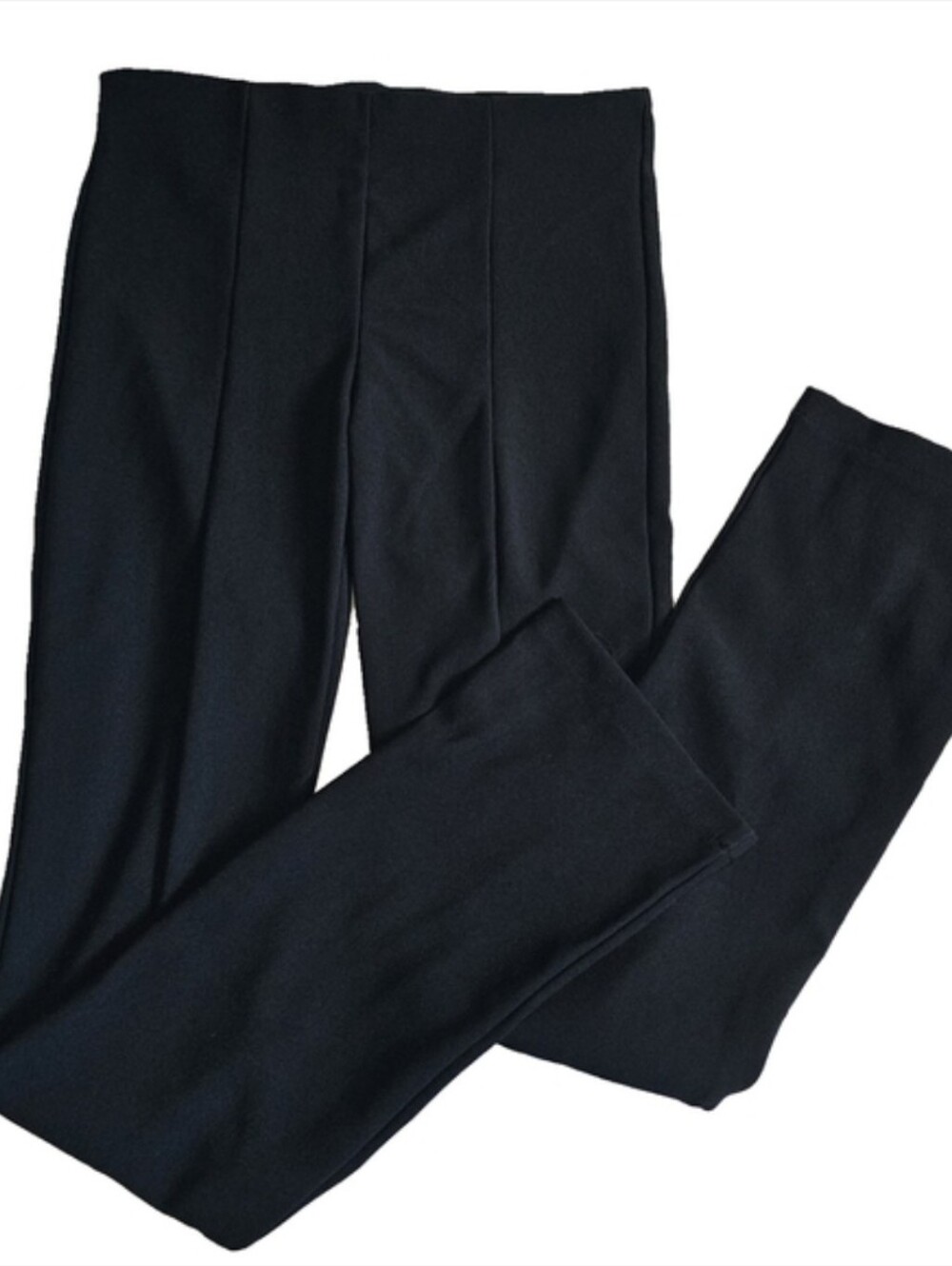 Zara Ribbed Feature Front Leg Slit Pants